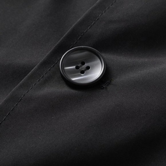 Black Mens Trench Coat - Picture 7 of 8